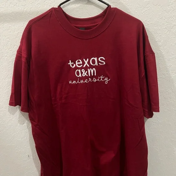 Custom Texas A&M University Maroon Shirt - Picture 4 of 5